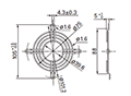 80 Meter Square (mm²) Fan Size, Nickel-Chrome Plating Surface Treatment, and Outlet Side Type Finger Guard - 2