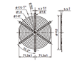 172 Millimeter (mm) Overall Diameter Finger Guard