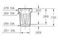 Solder Mount Receptacles with Organic Fibre Plug® (OFP®) Solder Barrier - 2