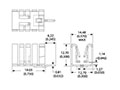 5768 Series 12.7 Millimeter (mm) Length and 19.05 Millimeter (mm) Height Plug In Channel Board Level Heat Sink (576802B04000G)