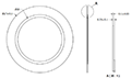 2000 Hertz (Hz) Resonant Frequency Piezoelectric Bender (AB2720B) - 2