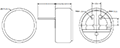 AOM Series -44 Decibels (dB) Sensitivity and Pin Terminal Material Omni-Directional Microphone (AOM-4544P-2-R) - 2