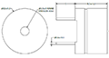 AT Series 2048 Hertz (Hz) Resonant Frequency and 12 Millimeter (mm) Diameter Transducer (AT-1220-TT-9-R) - 2