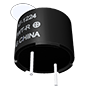 AT Series 2400 Hertz (Hz) Resonant Frequency and 12 Millimeter (mm) Diameter Transducer (AT-1224-TWT-R) - 3