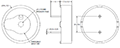 AT Series 4000 Hertz (Hz) Resonant Frequency and 24 Millimeter (mm) Diameter Transducer (AT-2440-TWT-R) - 2