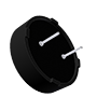 AT Series 4000 Hertz (Hz) Resonant Frequency and 24 Millimeter (mm) Diameter Transducer (AT-2440-TWT-R) - 3