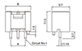 VH Series 3 Circuits Disconnectable Crimp Style Connector - 2