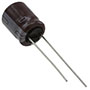 KMG Series 220 Microfarad (µF) Capacitance and 50 Volt (V) Working Direct Current (DC) Voltage Miniature Aluminum Electrolytic Capacitor