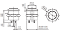 FD Series Double Icon Illuminated Pushbutton Switches - 2