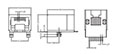 6 Position , 6 Contacts Surface Mount Right Angle Modular Jack Connector with Post