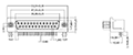 Right Angle Female D-Subminiature Connectors