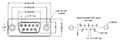 K88X Series 9 Pin Female D-Subminiature Vertical Connector