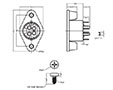 KPJX-PM Series Snap and Lock Panel Mount Direct Current (DC) Shielded Power Connector - 2