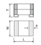 NTJ Series 47 Microfarad (µF) Capacitance and 7.8 Millimeter (mm) Dimension L Metal Cap Type Multilayer Ceramic Capacitor - 2