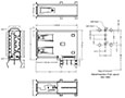 KUSBX Series Type A, Black Receptable Universal Serial Bus (USB) Connector