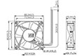 OD8025 Series 1.8 Watt (W) Input Power Direct Current (DC) Voltage Fans - 2