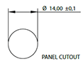 Q14 Series Panel Mounting Light Emitting Diode (LED) Indicators