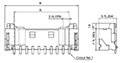 PA Family Series 10 Circuits Side Entry Type Connector Without a Boss - 2