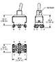 ST2 Series Screw Terminals Toggle Switch - 2