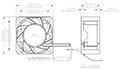 THA Series 6.24 Watt (W) Maximum Input Power Direct Current (DC) Voltage Fans - 2