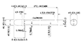 102.5 Milliwatt (mW) Power Dissipation (P<sub>D</sub>) T-1 Solid State Light Emitting Diode (LED) Lamp - 2