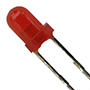 75 Milliwatt (mW) Power Dissipation (P<sub>D</sub>) T-1 Solid State Red Light Emitting Diode (LED) Lamp